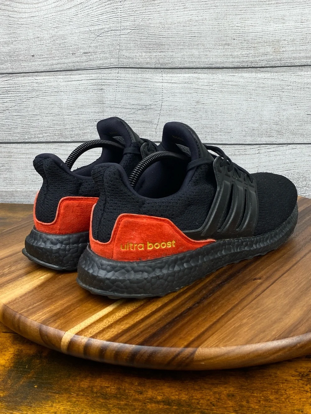 adidas UltraBoost DNA Black Red Gold Men’s Shoes FW4899 Sneaker Size 10